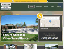 Tablet Screenshot of marksministorage.com
